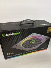 OPEN BOX GameMax RGB 750W 80 Plus Gold RGB-750 Lighting Power Supply Unit picture