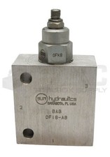 SUN HYDRAULICS BAB MANIFOLD W/ DPCALBN CARTRIDGE VALVE picture