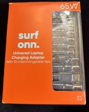 Surf Onn 65W Universal Laptop Charging ADAPTER 10 Interchangeable Tips picture