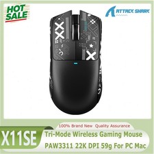 ATTACK SHARK X11SE Tri-Mode Wireless Gaming Mouse PAW3311 22K DPI 59g For PC Mac picture