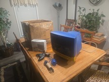 Patriot Hotwheels PC Computer CRT Monitor, Speakers and Sidewinder Controller picture