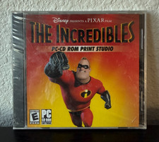 The Incredibles PC CD-ROM Print Studio Disney Pixar New Sealed Windows 98/Me/XP picture