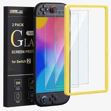 2pcs Transparent HD Clear Anti Blue Light Screen Protector for Nintendo Switch 2 picture