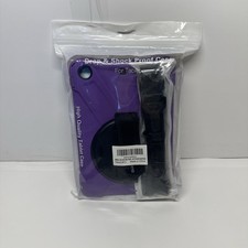 iPad Mini Case with Kickstand & Shoulder Strap Purple Fits iPad 1/2/3 picture