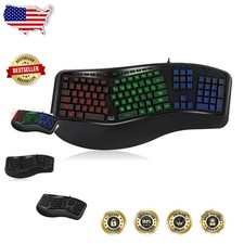 Ergonomic USB Keyboard Tru-Form 150: Large Print, Multimedia Hotkeys, Quiet Keys picture