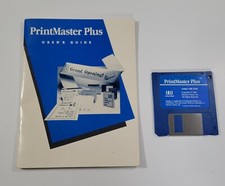 Printmaster Plus Amiga Users Guide And Disk 1986 Vintage       picture