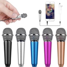 Mini Portable Vocal/Instrument Microphone for Voice Video Recording Silver picture