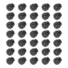 40pcs DC5521 Power Jack, 30V 0.5A 14x14x18mm 3 Pin, Black picture