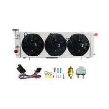 Aluminum Radiator+Shroud Fan+Relay Compatible with 1991-2001 Jeep Cherokee XJ... picture