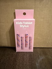 Kids Crayon Style Universal Tablet Stylus - 4 Pack Pink. Brand New In Box. picture