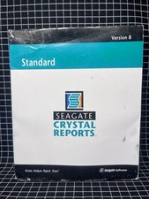 SEAGATE CRYSTAL REPORTS SOFTWARE STANDARD Full Version 8 with Key Code Boxed picture