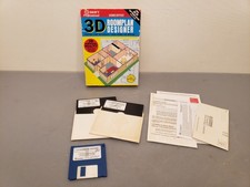 Vintage Swift 3-D Roomplan Designer Home Office IBM PC Tandy Big Box Software picture