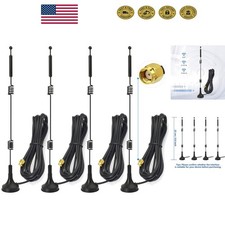 Versatile 4-Pack 9dBi Dual Band RF SMA Antennas - Ideal for Security  Cameras picture