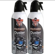 Dust Off Spray Pack 2 - 10 oz Electronics Compressed Canned Air Duster picture