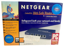 Netgear RP114 Web Safe Cable DSL Router 100 Mbps 4-Port 10/100 Switch Open Box picture