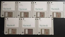 RARE Vintage 1992 Apple Macintosh IIvx System 7.1 Floppy Disk Set - 7 Disks picture