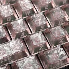 119 Key PBT Keycaps Carbon Fiber Side Print For Mechanical Keyboard Accessories picture