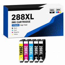 288XL 5PK 2BK/C/M/Y Combo Ink Expression Home XP-330 XP-340 XP-430 XP-434 XP-440 picture