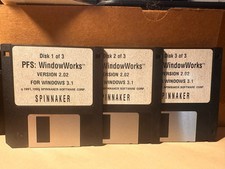 Spinnaker PFS: WindowWorks Version 2.02 for Windows 3.1 3.5