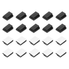40pcs Adhesive Cable Clips Black Cord Management Cable Organization picture