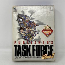 Publisher's Task Force Volume 1 Clip Art for Windows and DOS Complete CIB (H13) picture