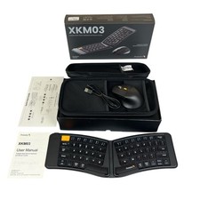 ProtoArc XKM03 Bluetooth Ergonomic Foldable Keyboard and Mouse No Dongle Tested picture