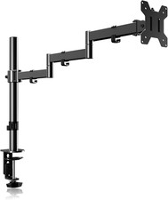 Single Long Monitor Arm for 13 to 32 Inch Screens Adjustable Computer Mount with picture