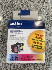 Brother LC61CL Cyan Magenta Yellow Ink Cartridges picture