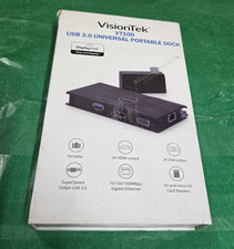 VisionTek VT100 901200 USB 3.0 Universal Portable Dock HDMI VGA RJ45 picture