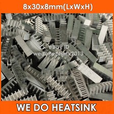 20pcs 8*30*8mm Extruded Epoxy Attach On Heat Sinks Cooler Aluminum For DIP picture