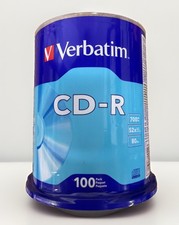 Verbatim 94554 CD-R 700 MB/80 min Recordable Disc - Silver (100/PK) New picture