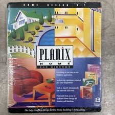 Planix Home for Windows 1993 CAD Floppy Disk VTG PC Vintage BigBox DEMO COPYRARE picture