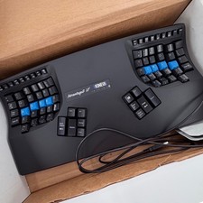Kinesis Advantage2 LFQ KB600LFQ Ergonomic Keyboard Cherry MX Quiet Red NEW Open picture