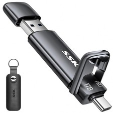 1TB USB SSD Flash Thumb Drive up to 1000MB/s Dual USB C+A 3.2 Stick picture