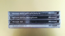SEALED Microsoft Software Bundle-Works 4.5-Money 98-Encarta 98-Golf-Outlook 98 picture