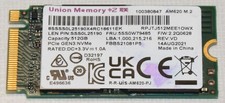 Lenovo Union Memory AM620 512GB M.2 PCIe Gen3 NVMe 2242 SSD 5SS0W79485 Tested picture
