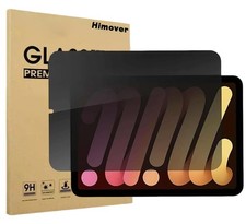 Himover Anti-Spy Tempered Glass Film Guard for iPad Mini 7 2024 (A17 clear  picture