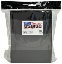 USDISC Plastic Sleeves 4mil 7.5 x 5.75, Double 2 Disc (Black) Lot picture