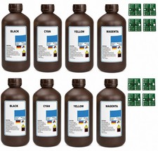 INK REFILL PREMIUM COMPATIBLE MIMAKI UV CURE LUS 170 + 8 CHIP (8 LITERS ) picture