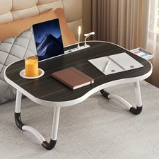 Portable Laptop Bed Table with Cup Holder and Tablet Card Slot | Multifunctional picture