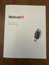 Mathcad 4.0 Windows Version Quick Reference Guide picture
