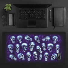 Skull Pile Desk Mat XL Mouse Pad Dark Gothic Horror Art Gaming Deskpad picture