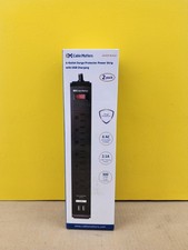 NEW Cable Matters 402025-BLKx2, 6-Outlet Surge Protector Power Strip w/USB(2/pk) picture