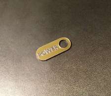 Commodore 64 POWER Sticker / Aufkleber / Badge / Logo GOLD 25mm x 10mm [251c] picture