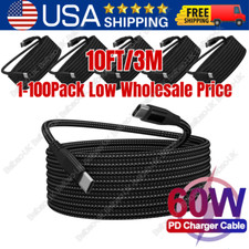 60W USB-C to USB-C Cable Fast Charger Type C PD Cord Lot For iPhone 15 Samsung picture