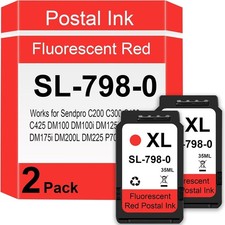 Pitney Bowes SL-798-0 Compatible Red Ink for SendPro® C and SendPro® 2 Pack picture