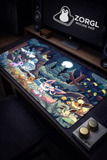 Cute Mousepad Eeveelutions Pokemon Forest - Gaming Desk Mat Mouse Pad picture