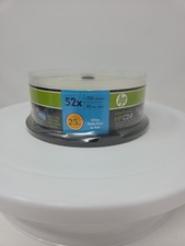 HP CD-R Inkjet Printable 52x 700MB 80min Pack of 25 Sealed New -  picture