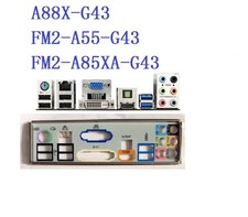 Backplate For MSI FM2-A55-G43, FM2-A85XA-G43, A88X-G43 Motherboard IO Shield picture
