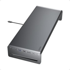 Anker USB-C Hub, 10-in-1 Aluminum Monitor Stand with 85W Max Charging picture